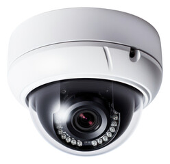 Sticker - PNG CCTV dome type security white background electronics.