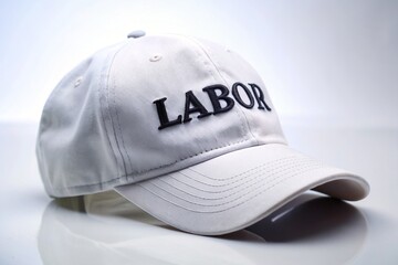 Wall Mural - Labor cap background copy space