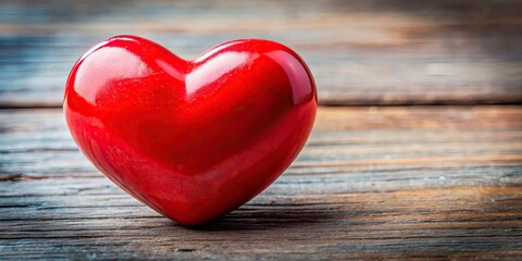 Sticker - A close-up photo of a vibrant red heart symbolizing love and passion, love, passion, Valentine's Day, romance, emotions