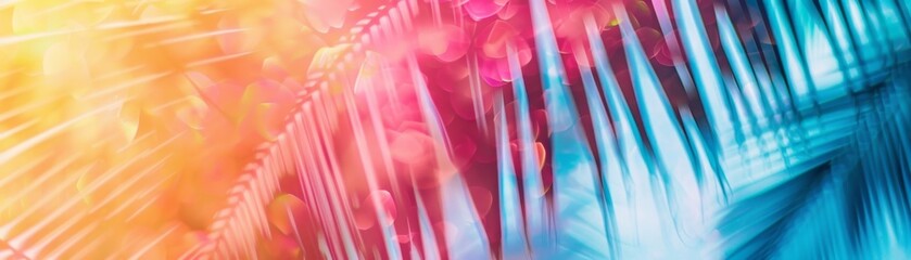 Colorful Ethereal Abstract Background with Light and Shadow of Plants and Flowers: Perfect for Mobile and Computer Wallpapers, High-Resolution AI-Generated Art,Bestseller for its beautiful natural ab