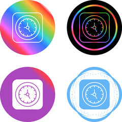 Canvas Print - Clock Vector Icon