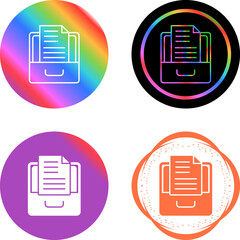 Sticker - Archive Vector Icon