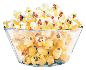 Sticker - PNG Popcorn dessert snack food.