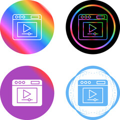 Poster - Video Player Vector Icon