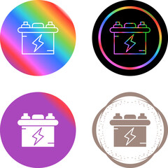 Sticker - Battery Vector Icon