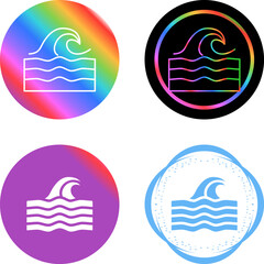 Sticker - Sea Vector Icon