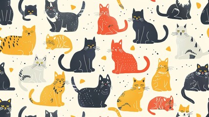 cat pattern wallpaper