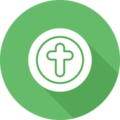 Canvas Print - Cross Vector Icon