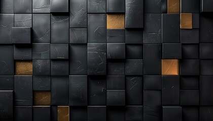 Wall Mural - abstract background with squares