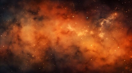 orange galaxy background