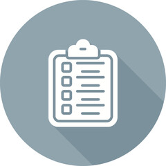 Sticker - Clipboard Checklist Vector Icon