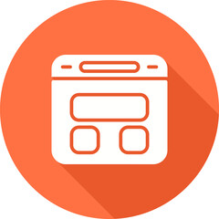 Sticker - Browser Vector Icon