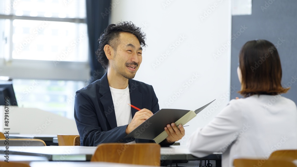 保護者二者面談イメージ の Stock フォト | Adobe Stock