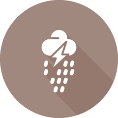 Sticker - Storm Vector Icon