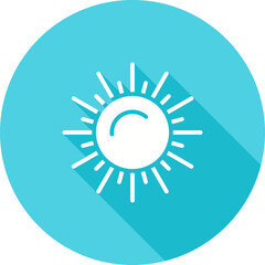 Sticker - Sun Vector Icon