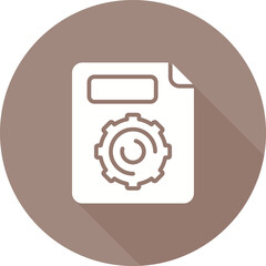 Canvas Print - Settings Vector Icon