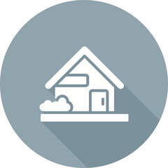 Sticker - House Vector Icon