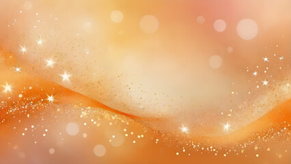 Abstract Christmas background with bokeh lights and stars.
