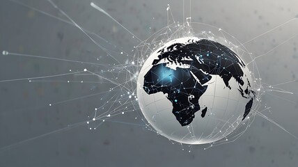 virtual internet globe, digital communication metaverse technology network and worldwide network, ma