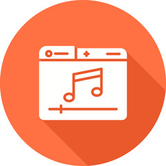 Canvas Print - Music Player Vector Icon