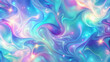 © Adisorn - Soft focus holographic abstract background featuring a mesmerizing blend of blue, purple, and green gradient hues in a soft pastel color palette.