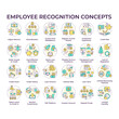 © IMG visuals icons - Peer-to-peer lending multi color concept icons. Credit advantages. P2P platform. Loan interest rates. Borrowing money. Icon pack. Vector images. Round shape illustrations. Abstract idea