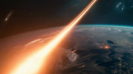 Wall Mural - meteorites and asteroids, sifi background