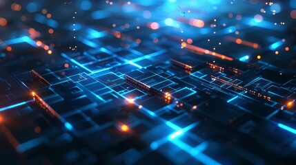 Matrix background depicting science technology data in binary code, conveying connectivity, complexity, and data flood of today's digital world