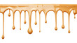 © Vector Nazmul - melted caramel dripping isolated on transparent white background, clipping path