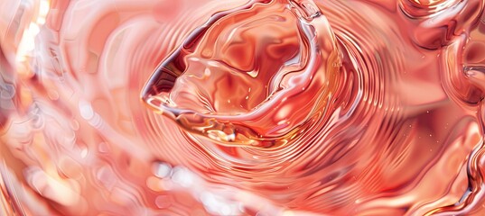 Canvas Print - rose Wine with Swirling Hues