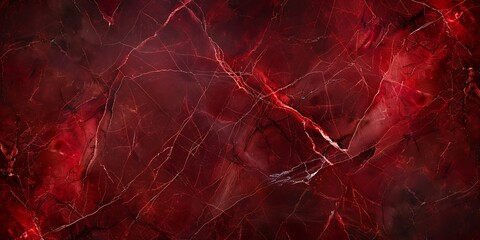 Wall Mural - Elegant red marble texture with natural patterns and veins, perfect for backgrounds.