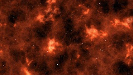 Wall Mural - Slow Space Stars Fly Through with Red Nebula Textured Clouds in Background - 4K ProRes