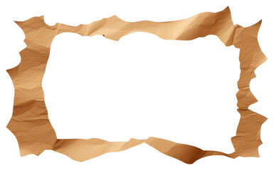 Sticker - PNG Brown ripped paper backgrounds torn white background.