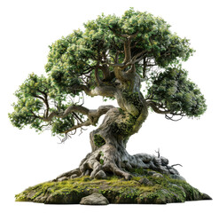 fantasy tree,fairy tale tree isolated on a transparent background
