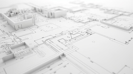 Clean architecture Floor plan background blueprint style abstract