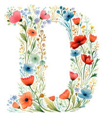 Poster - PNG Flower pattern number plant.