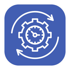 Canvas Print - Capacity Utilization icon vector image. Can be used for Operations Management.