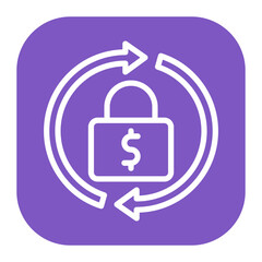 Poster - Transaction Lock icon vector image. Can be used for Safe Payment.