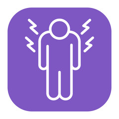 Poster - Pain icon vector image. Can be used for Skin Burns.