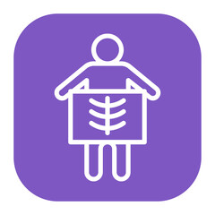 Sticker - X Ray icon vector image. Can be used for Medical Tests.