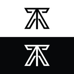 letter ta logo design