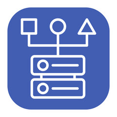 Canvas Print - Data Pipeline icon vector image. Can be used for Data Science.