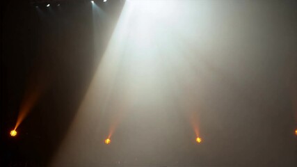 Sticker - Spotlight effect for theater concert stage. Abstract glowing light of spotlight illuminated