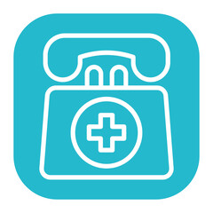 Poster - Emergency Helpline icon vector image. Can be used for Rescue And Response.