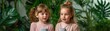 © pisan - Two Children Talking to a Smart Speaker, Engaging in Interactive Technology with a Gadget, Kids Learning with Smart Devices, Voice Control for Children, Future of Learning, Young Girls Using Smart