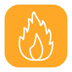 Sticker - Royal Flame icon vector image. Can be used for Empire.