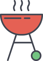 Sticker - Grill Vector Icon