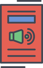 Sticker - Speaker Vector Icon