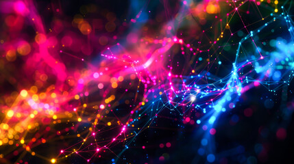 background connected line for internet or networking