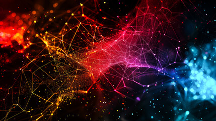 background connected line for internet or networking